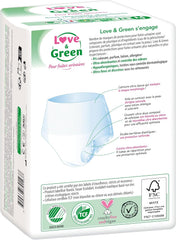 Adult hypoallergenic and eco-friendly absorbent underwear, size M, 8 pieces