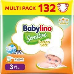 Diapers for sensitive babies, size 7, extra large plus (+15 kg), 14 pieces