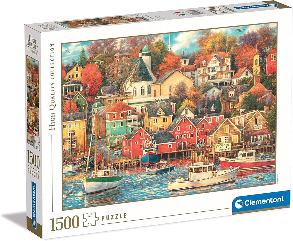 Clementoni - 31685 Collection Puzzle - Good Times Harbor - Puzzle 1500 pieces from 14 years old, hidden object puzzle for adults, skill game for the whole family, medium Puzzle Naty Shop Default title