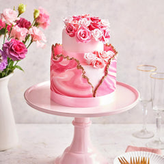 FunCakes Roll Fondant Sweet Pink: Ușor de utilizat, neted, flexibil, moale și pliabil, perfect pentru decorarea prăjiturilor, halal, kosher și fără gluten. 1 kg Pasta de zahar Naty Shop