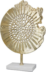 GILDE Deko große Figur Skulptur XXL - sculptură decorativă argintie realizată din aluminiu culoare: argintiu - decorare camera de zi cadou aniversare înălțime 114 cm Statuete si sculpturi Naty Shop Aur Înălțime 51 cm
