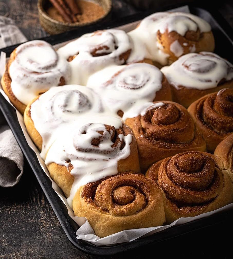 Glazură RUF gata de utilizare, poate fi folosită imediat fără amestecare, glazură pentru biscuiți și prăjituri, ca glazură de zahăr de bază sau pentru colorare și aromatizare, 1 x 150g (pachet de 4) Pasta de zahar Naty Shop