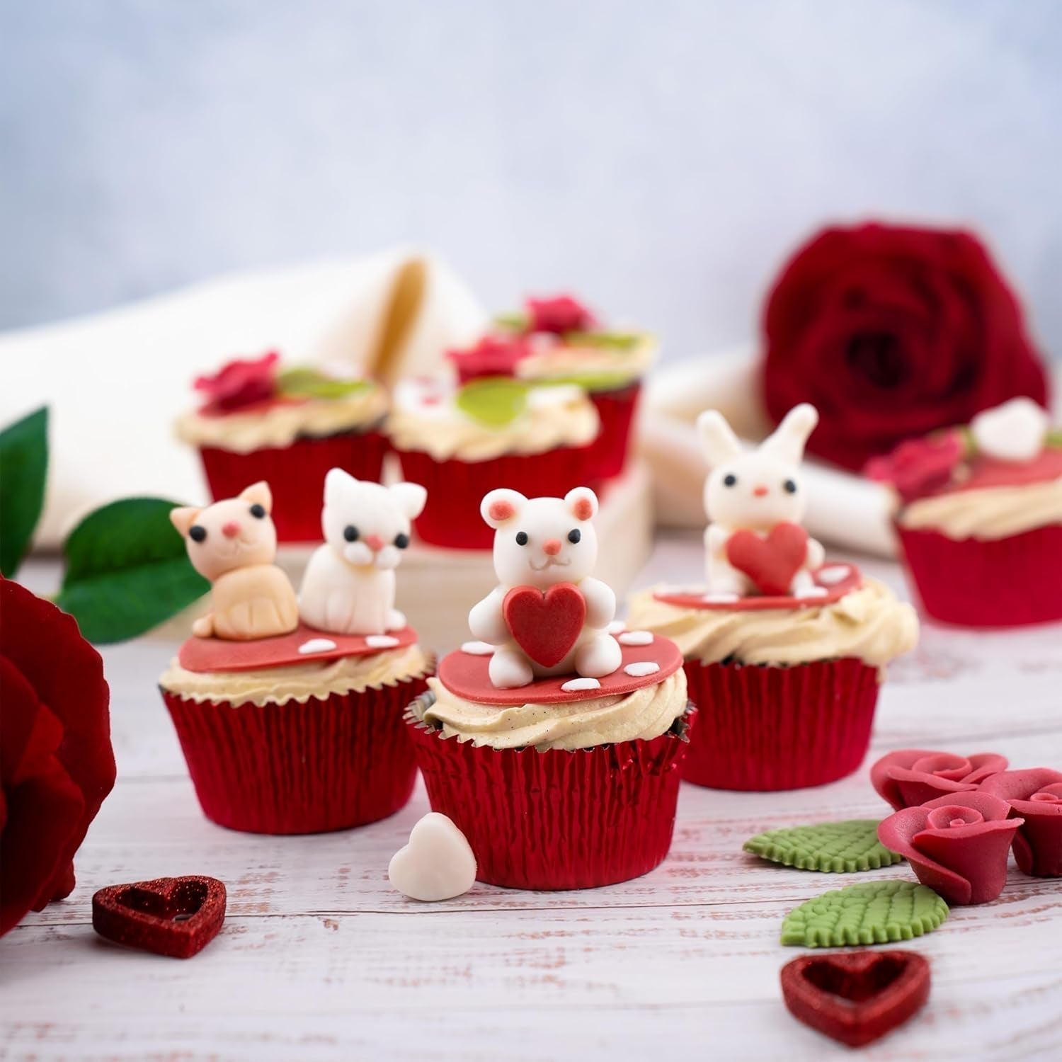 Günthart BackDecor 250 g fondant alb, 100% vegan, fără ulei de palmier, rezistent la rupere pentru a acoperi prăjituri și produse de patiserie, potrivit pentru modelare, pachet de 2 (1 x 250 g) Pasta de zahar Naty Shop