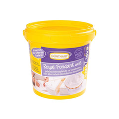 Günthart BackDecor 800 g fondant alb Masă decorativă albă pentru acoperire, glazurare prăjituri sau modelare, fără ulei de palmier, gata de utilizare și ușor de lucrat Pasta de zahar Naty Shop Default Title