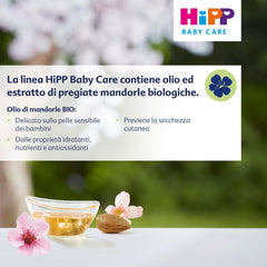 HiPP Baby Care Șampon cu balsam pentru copii, descurcă părul și protejează scalpul, pentru pielea sensibilă, cu extract natural de migdale organice, 1 x 200 ml Copii - Baie si Skincare Naty Shop