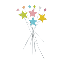 Set of 10 edible decorations, Stars