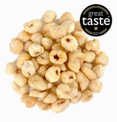 Lichi uscat BRIX | Lichi natural, uscat 95 g | Premiul Great Taste pentru fructe uscate | Fără OMG, fără gluten, vegan, vitamine conservate Produse deshidratate Naty Shop