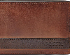 Portofel bifold din piele Quinn pentru bărbați Fossil 10 cm L x 1,5 cm l x 7 cm H Portofel Barbati Naty Shop