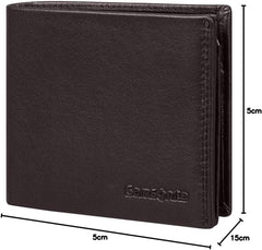 Samsonite Attack 2 SLG - Portofel, 10,5 cm, maro (Ebony Brown) Portofel Barbati Naty Shop