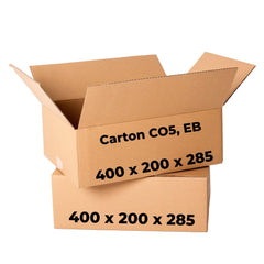 Set of 20 cardboard boxes CO5, CB, 220 x 95 x 95 Packaging boxes Nati Shop