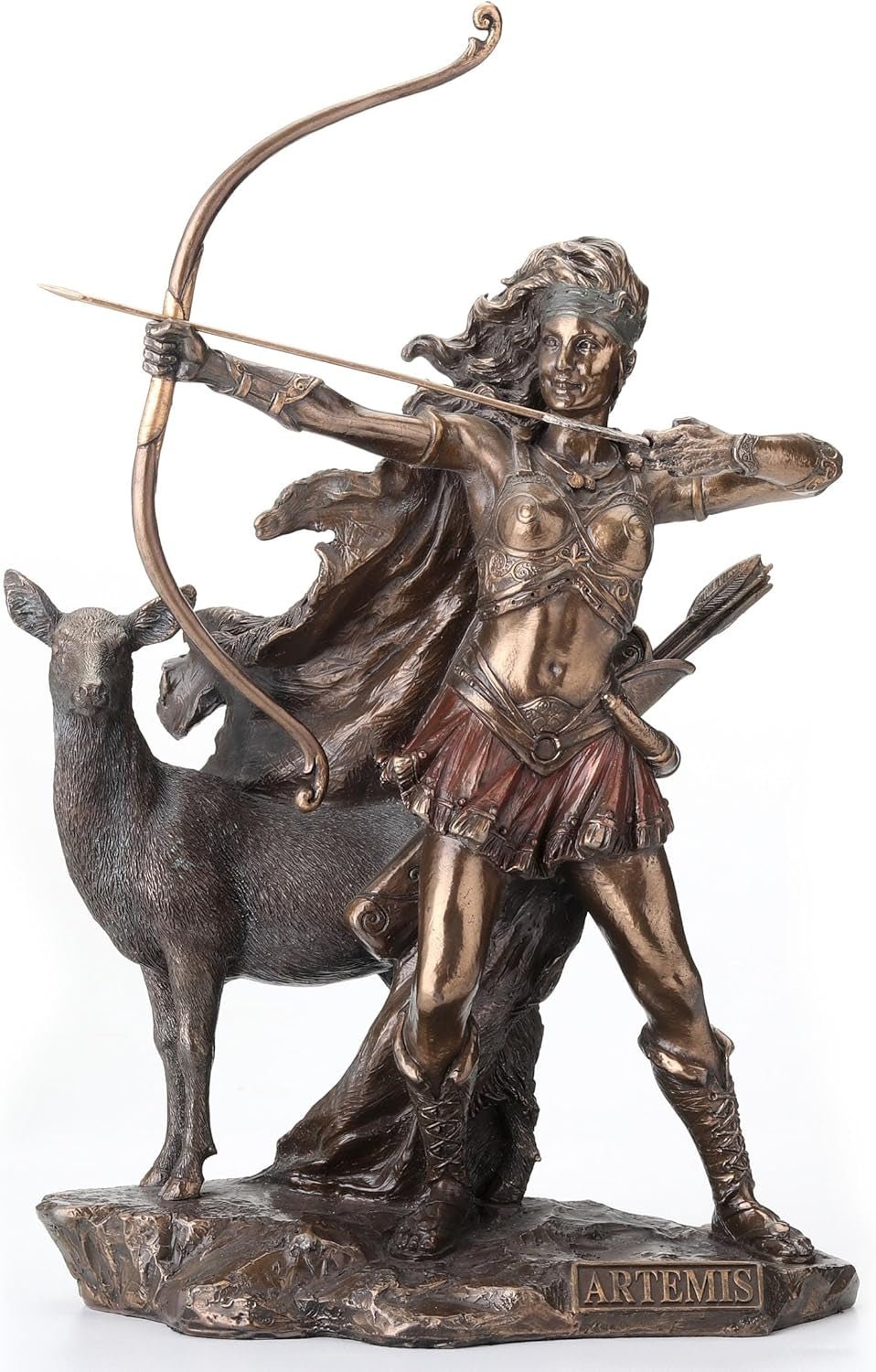 Statuia din bronz a zeiței vânătorii și a sălbăticiei Statuete si sculpturi Naty Shop Titlu implicit