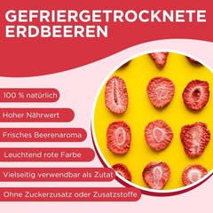 Summmer căpșuni liofilizate - pachet de 5 - fără zahăr, 100% naturale, delicioase gustări crocante pentru copii și adulți, ideale pentru cereale și cutii de prânz (55g) Produse deshidratate Naty Shop