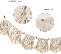 Tapiserie franjuri ghirlanda banner bumbac tesute nunta Casa - Accesorii si Decoratiuni Naty Shop