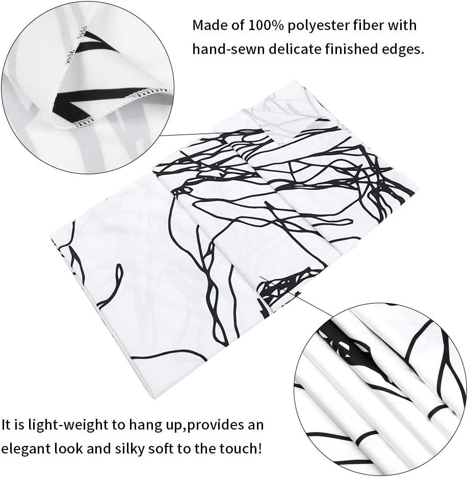 Tapiserie lomohoo abstract sketch art negru alb kissing Casa - Accesorii si Decoratiuni Naty Shop