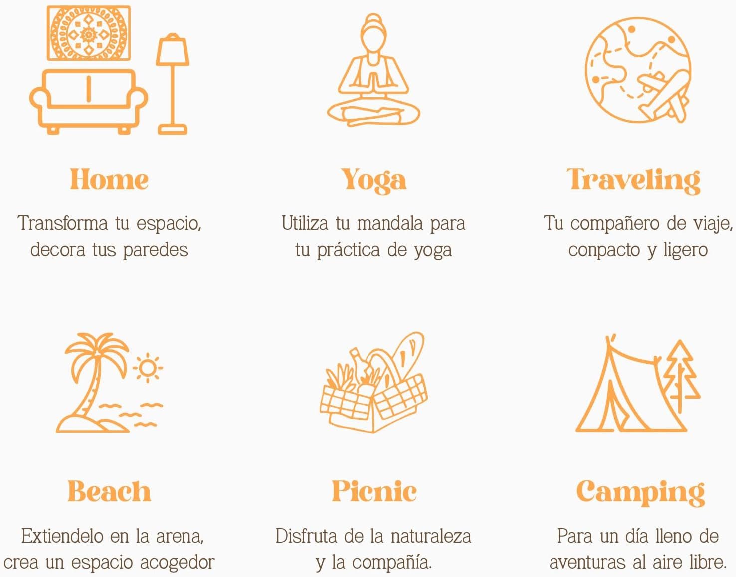 Tapiserie momomus mandala bumbac colorat desene orientale Casa - Accesorii si Decoratiuni Naty Shop