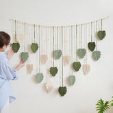 Tapiserie tapiterie verde tesuta cuie din lemn Casa - Accesorii si Decoratiuni Naty Shop Default Title