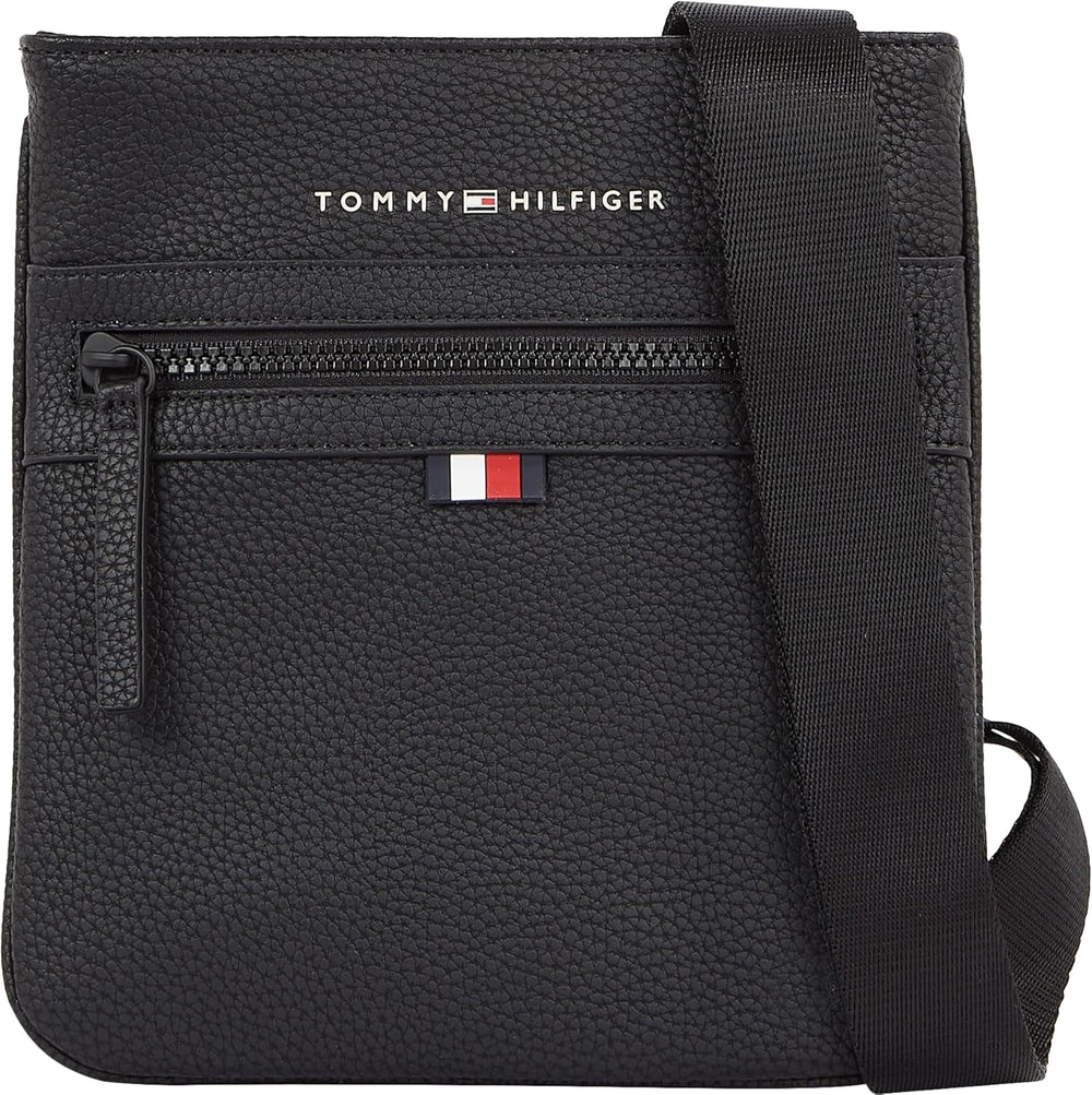 Tommy Hilfiger bărbați ESSENTIAL PU MINI CROSSOVER Crossover Bagaje și echipament de călătorie Naty Shop Negru (negru) O mărime se potrivește tuturor