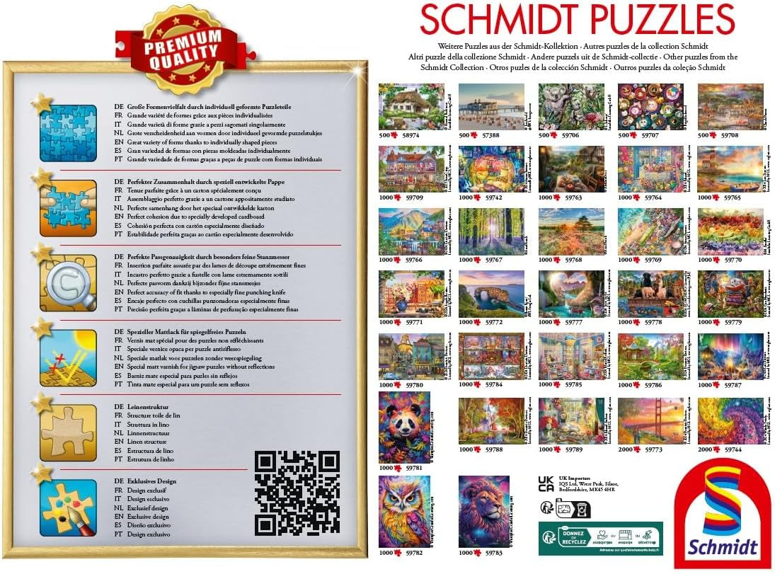 Schmidt Spiele 59789 Puzzle time with the cat, jigsaw puzzle 1000 pieces Puzzle Naty Shop