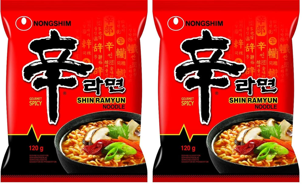 Nongshim - Shin Ramyun Instant Noodles - Multi Pack (20 x 120g) - Product design may vary