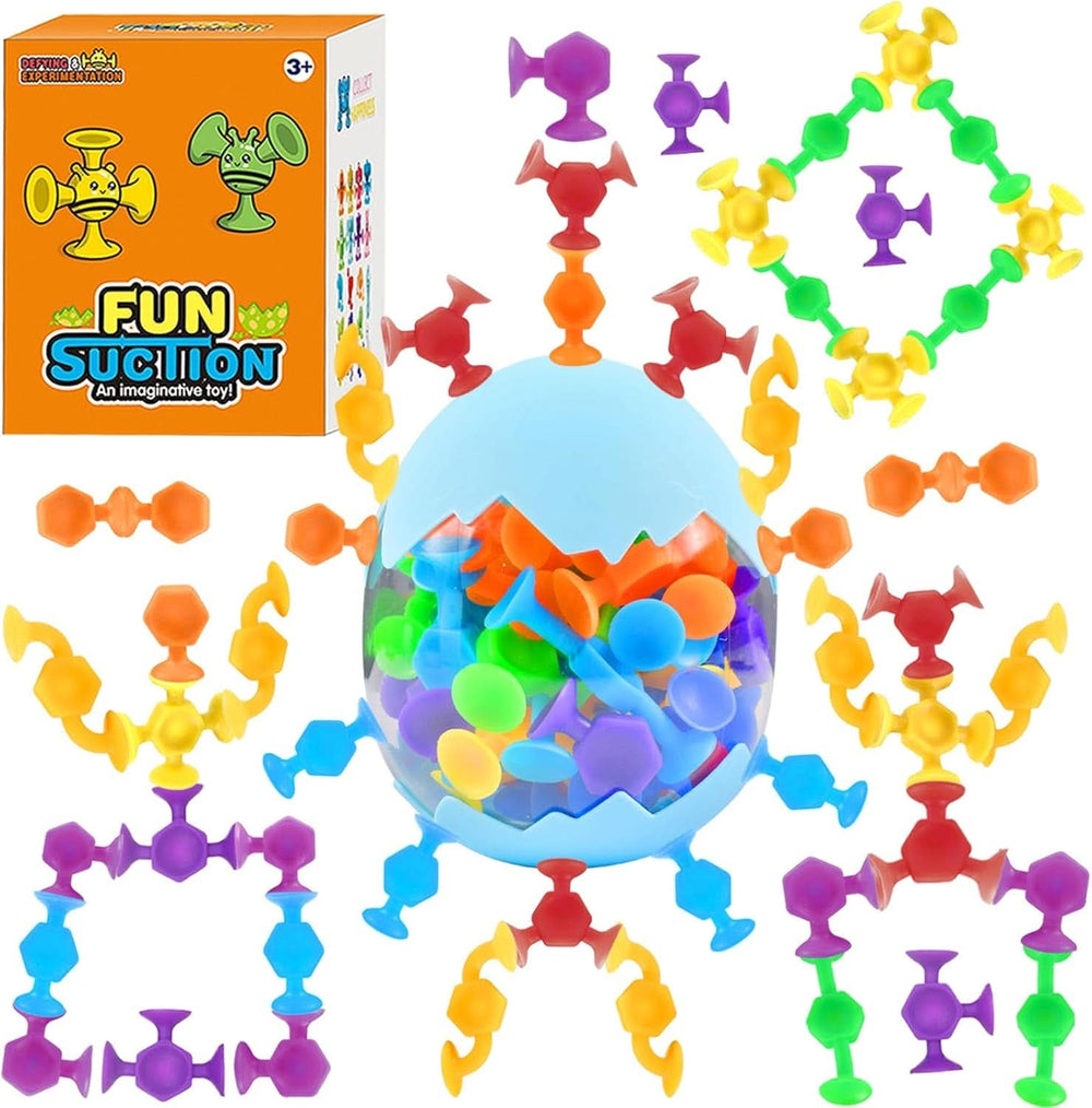 48 Pieces 3 Years Old Montessori Bath Toy Silicone Building Blocks Mother and Baby Naty Shop