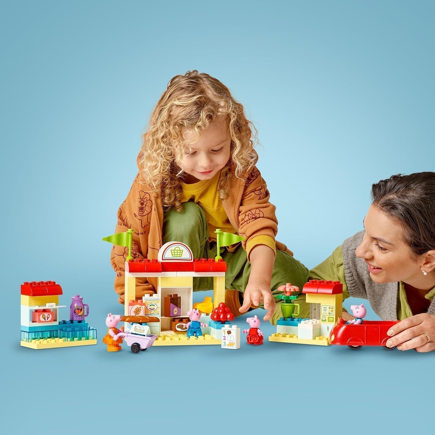 LEGO DUPLO 10434 Peppa's Supermarket: creative educational toy and playset, gift for boys and girls from 2 years old, encourages dexterity Building sets Besuche den LEGO-Store
