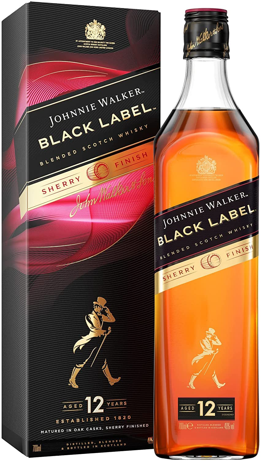 LINDOR chocolate balls with hazelnuts, 1 kg bag + Johnnie Walker Sherry barrel 0.7 liters