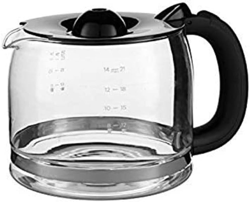 Cafetieră Russell Hobbs Luna Grey [Temporizator digital, Cap de duș pentru extracție și aromă optime] (1 până la 12 cești, Carafă din sticlă de 1,5 l, Placă de încălzire, 1000 W) Cafetieră cu filtru 23241-56
