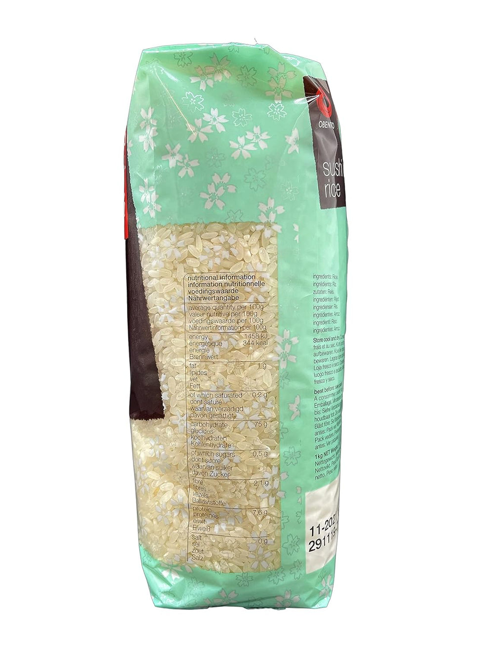 Sushi rice, sticky rice for nori rolls and other Japanese sushi specialties, 1 kg (1 pack)