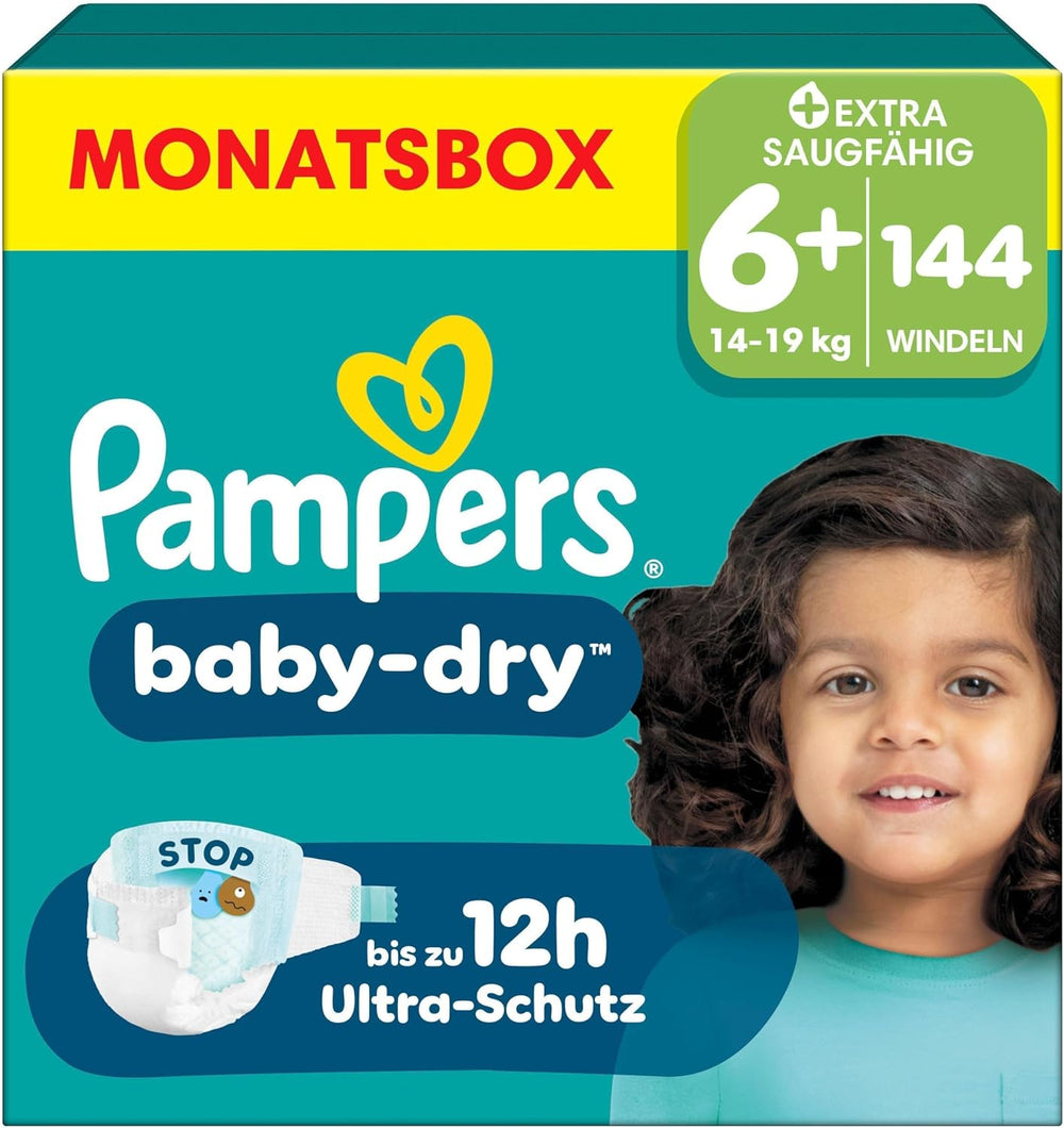 Pampers Baby-Dry Diapers Size 5, 174 Diapers, 11kg - 16kg, Up to 100% Leakage Protection and All Night Comfort