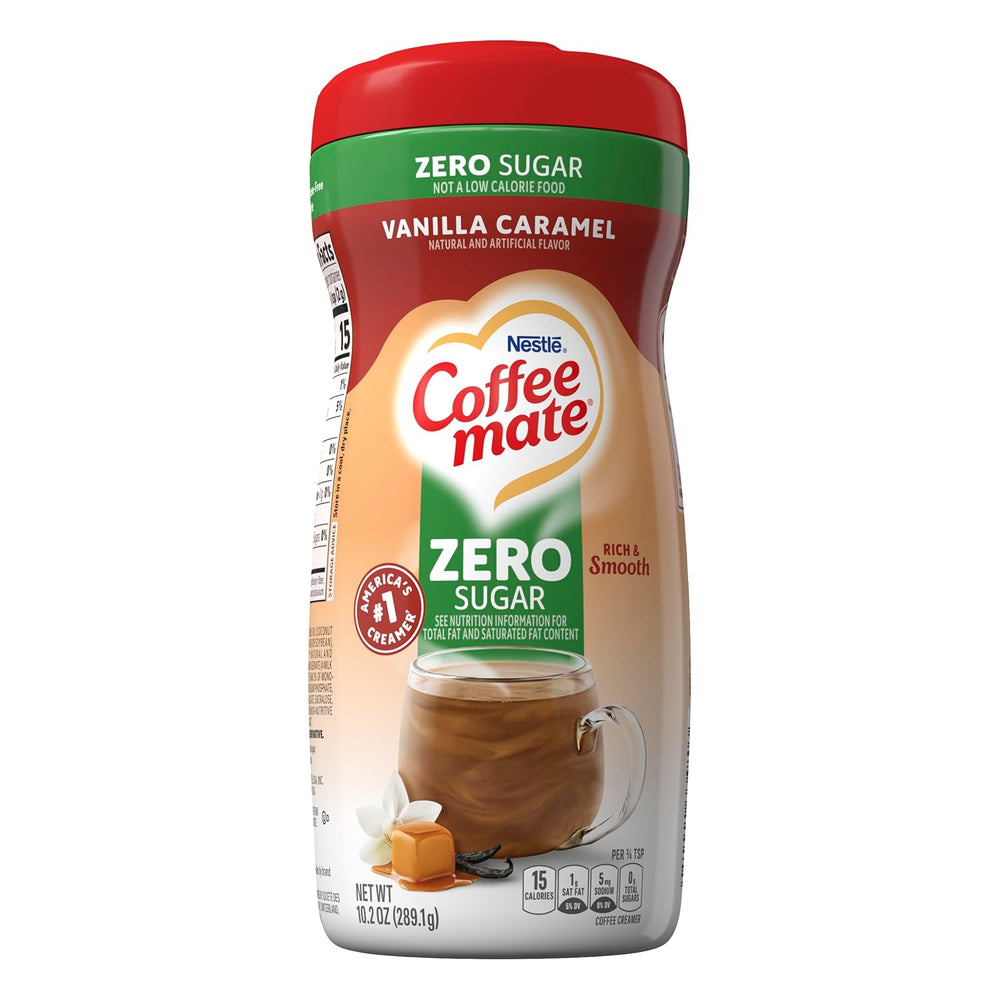 Coffee-Mate Vanilla Caramel, Sugar-Free Powdered Coffee Creamer, Kaffeesahne Pulver - Vanille Karamell - OHNE ZUCKER! from USA