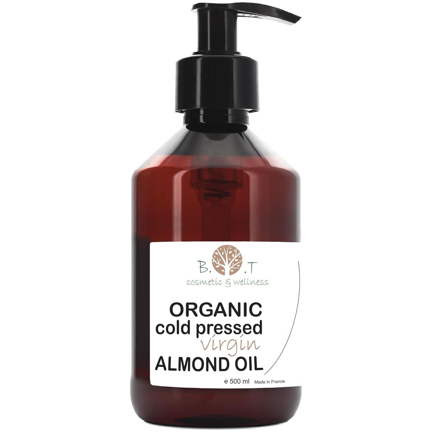 Pure BIO almond oil, cold pressed, natural, 250 ml Cosmetics and Beauty Naty Shop 500 ml Almonds