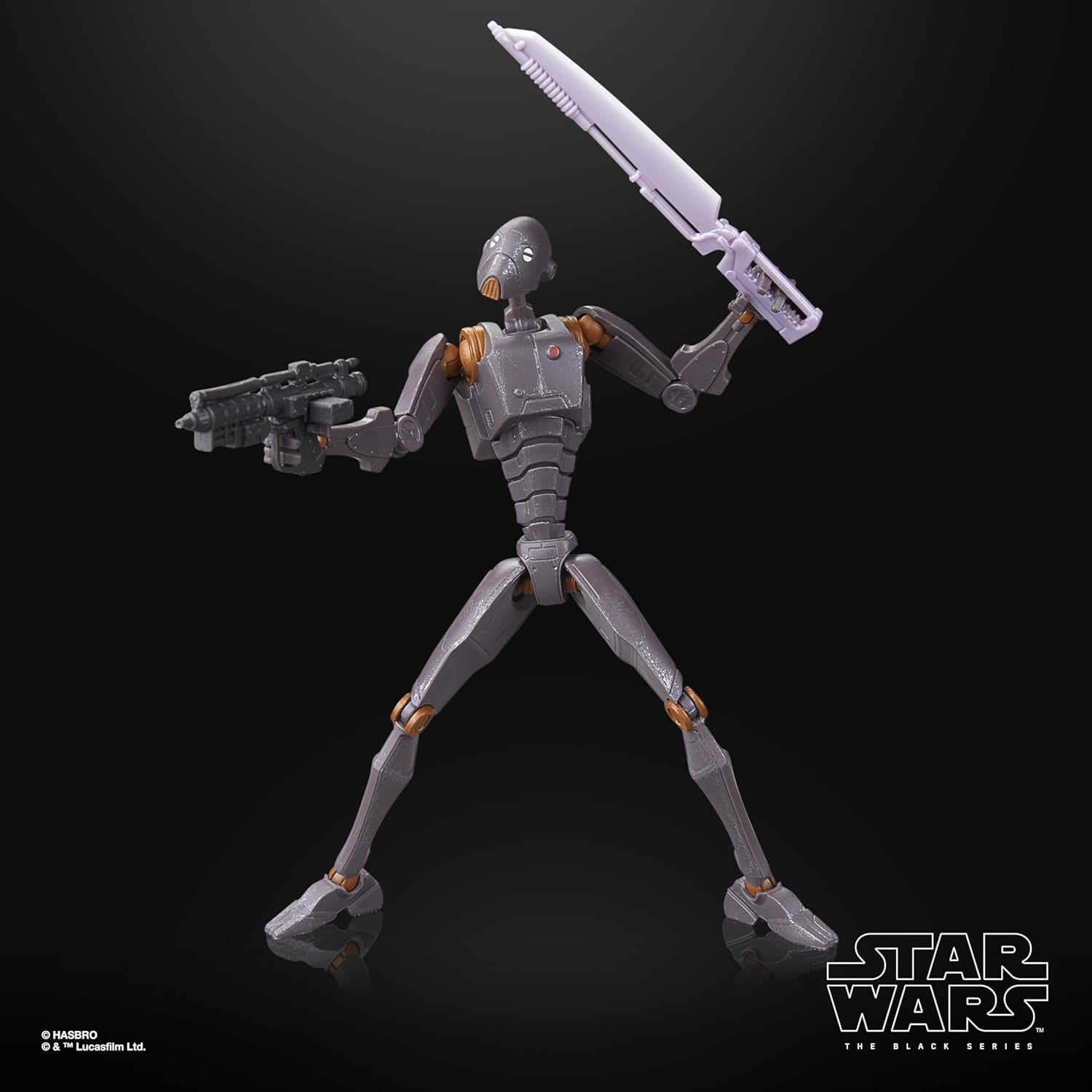 Star Wars Seria Neagră Commander Droid, Star Wars: Războiul Clonelor Premium colecționabil Figura de acțiune (15 Cm) Action figures Naty Shop