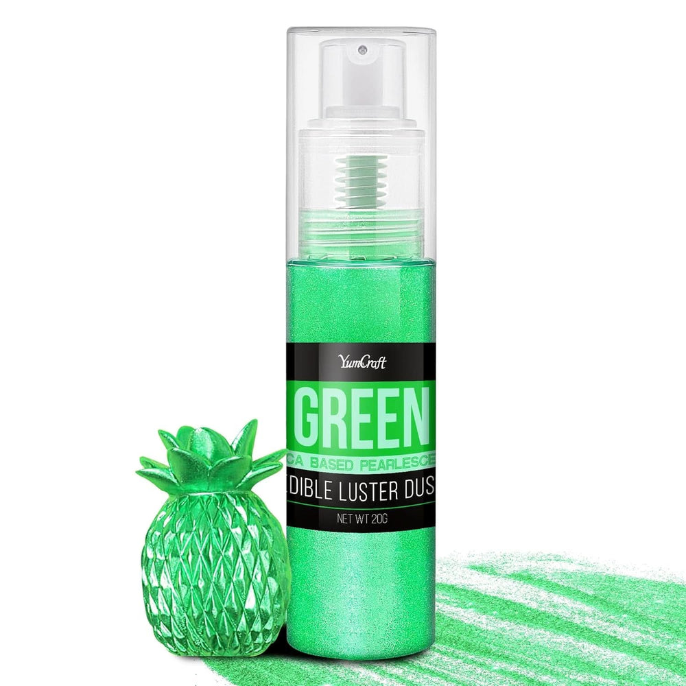 Edible glitter spray, 20 grams Naty Shop Green