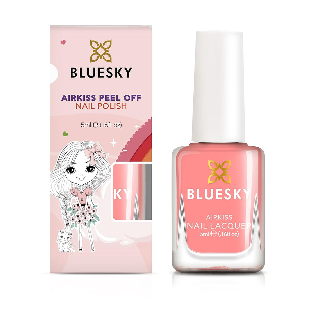 Bluesky Kids nail polish - Sea Shell, Coral. Easy Peel Off Non-Toxic Water Based No Gliding Nail Polish for Kids 5ml