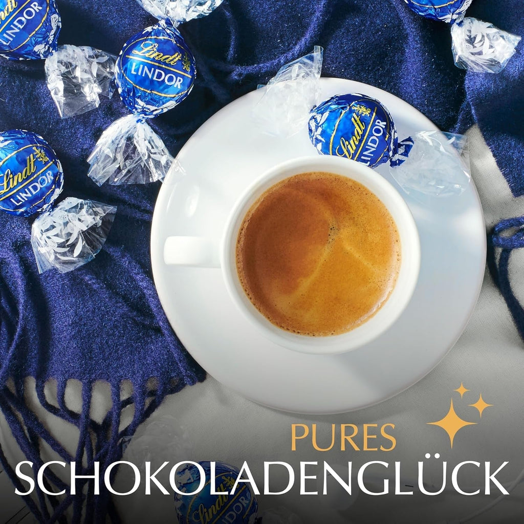 Lindt LINDOR Biluțe de ciocolată Fine Herb, aproximativ 80 sfere de ciocolata, 1 Kg Bomboane de Ciocolata Naty Shop