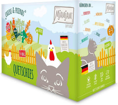 MjAMjAM - Premium Nassfutter für Katzen - Chicks & Friends Box, 9er Pack (9 x 300g), getreidefrei mit extra Fleisch