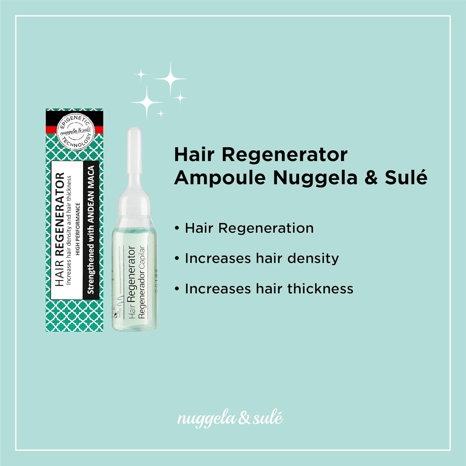 Nuggela & Sulé Hair conditioner ampoules, increases hair density and strength Nuggela hair care