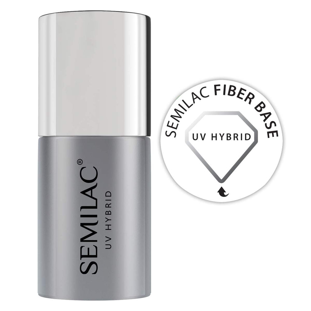 Semilac Pure&Clean UV nail polish base 7 ml – Self-leveling hybrid base for sensitive nails