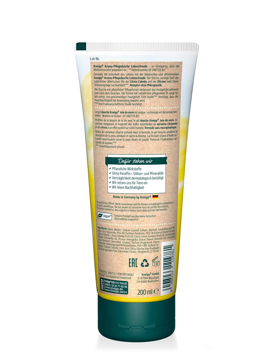 Kneipp Aroma, moisturizing shower gel, 200 ml Shower and bath Naty Shop