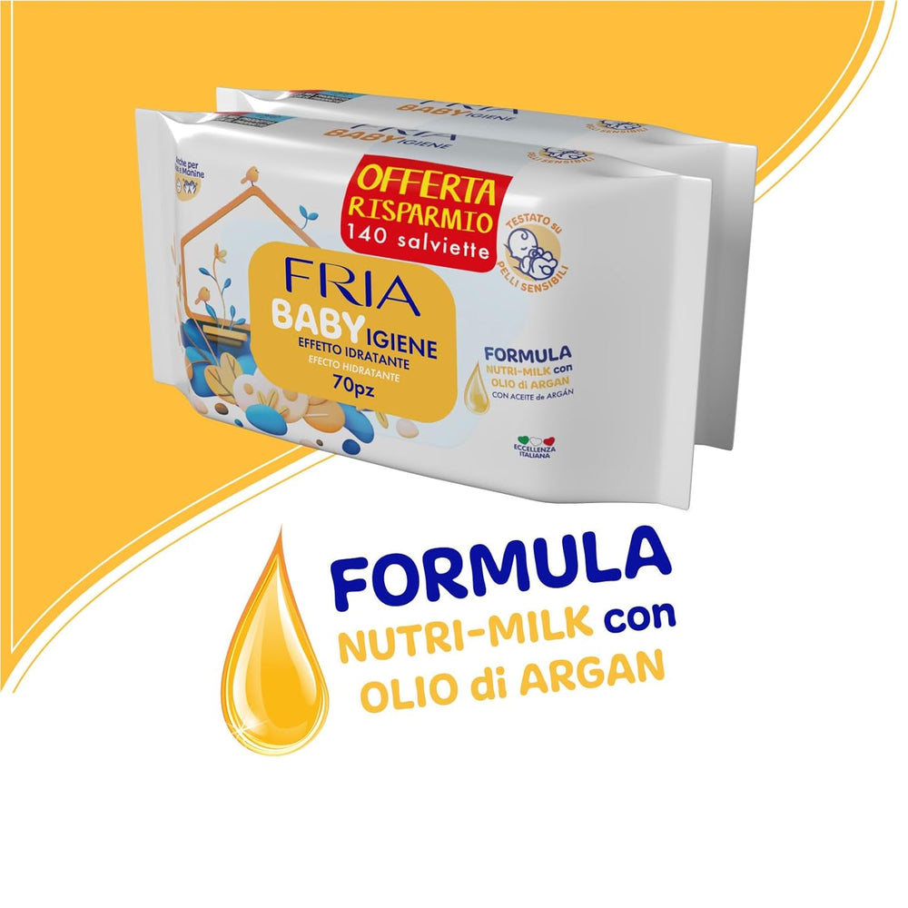 Wet Wipes, Pack of 2 (144 Wipes)