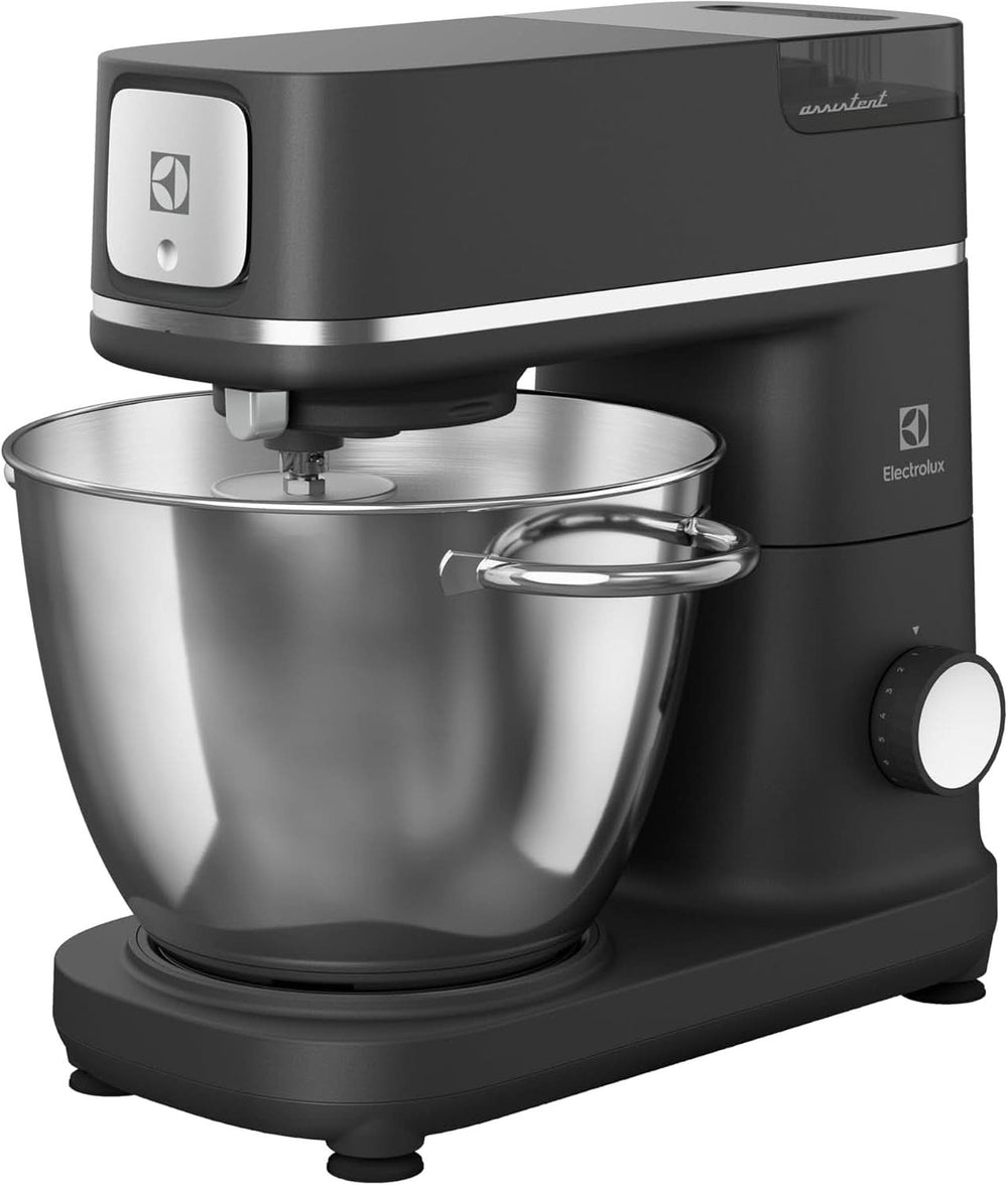 Food processor Electrolux Assistant EKM5570, 1200W, metal body, 10 speeds Naty Shop Pearl Black + Mixer with stand New Model