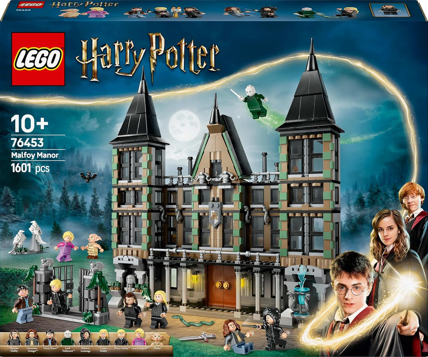 LEGO Harry Potter Malfoy Family Country Estate, fantastic toy to collect and display, gift for boys, girls and fans of the wizarding world, gift idea with 9 minifigures 76453 Building sets Besuche den LEGO-Store