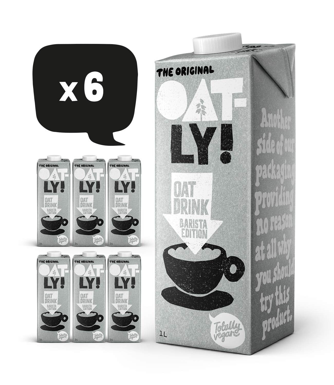 Oatly Barista Haferdrink Barista Edition, Long Life 1 Liter (6er Pack)