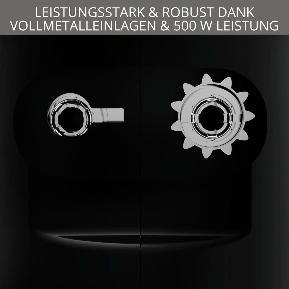 Krups 3Mix 7000 Handmixer 60 Jahre Special Edition, 500 Watt, Knet- Und Rührhaken Aus Edelstahl, Langes Netzkabel, Zubehörtasche, F6085811, Schwarz/Kupfer Kitchen Naty Shop