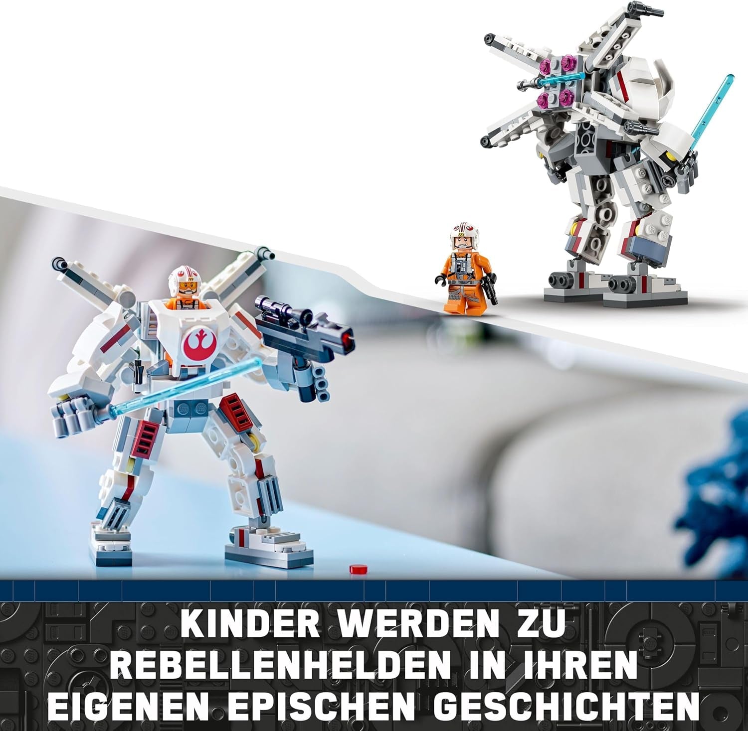 LEGO Star Wars Luke Skywalker's X-Wing Mech, collectible toy bricks, action adventure, gift idea for creative boys and girls aged 6+ 75390 Building sets Besuche den LEGO-Store