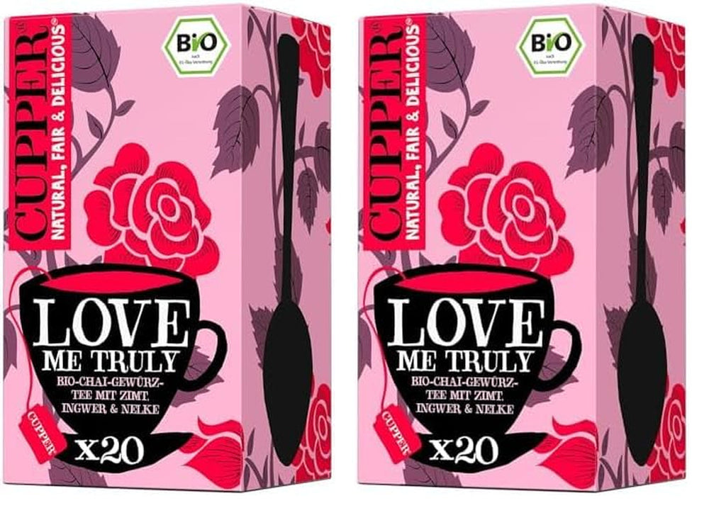 Cupper Ceai de fructe organic Cranberry Rasperry, 20 pliculețe de ceai nealbite, ecologic, comerț echitabil