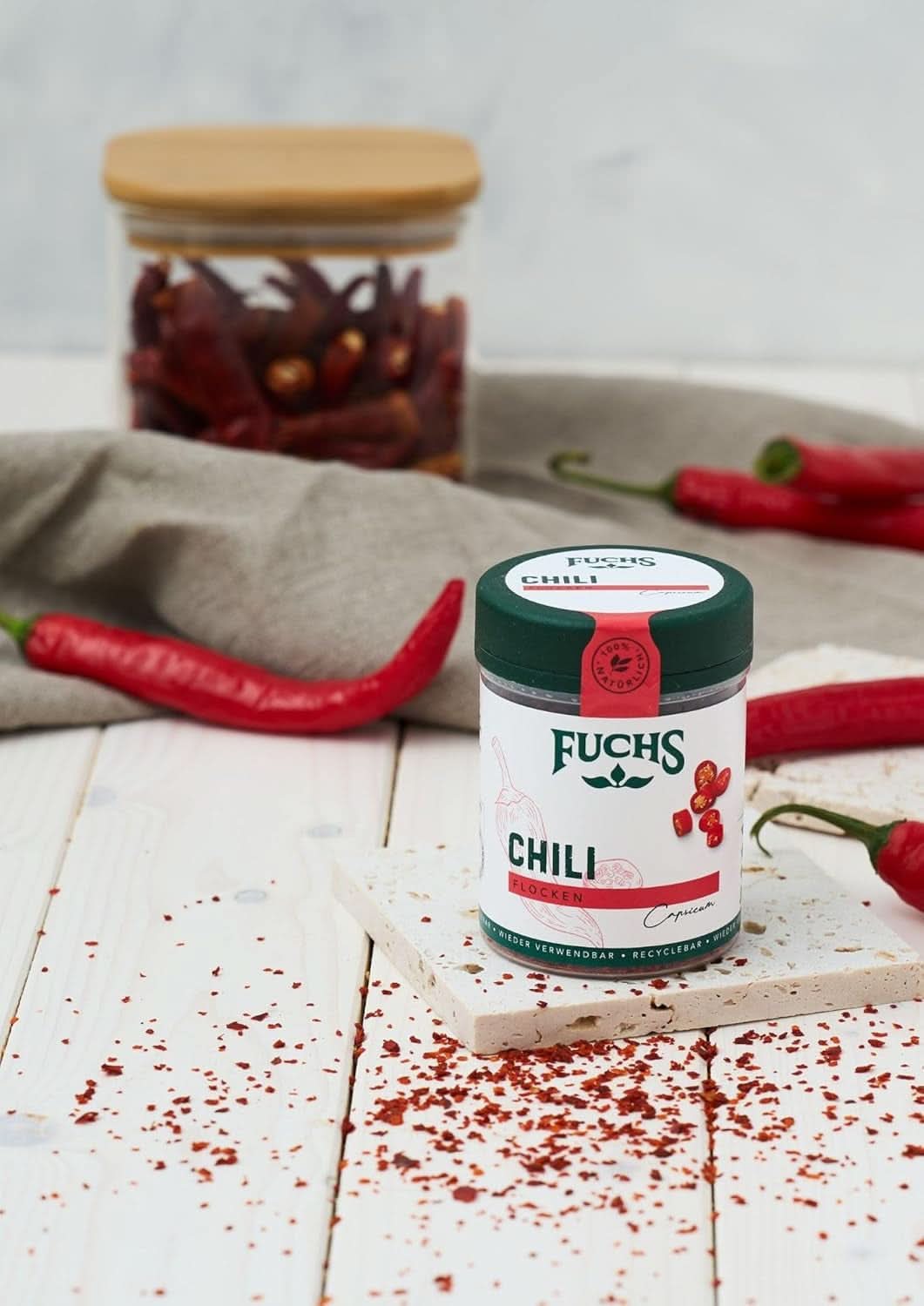 Fuchs Chilli flakes, 50 grams Condiments Naty Shop