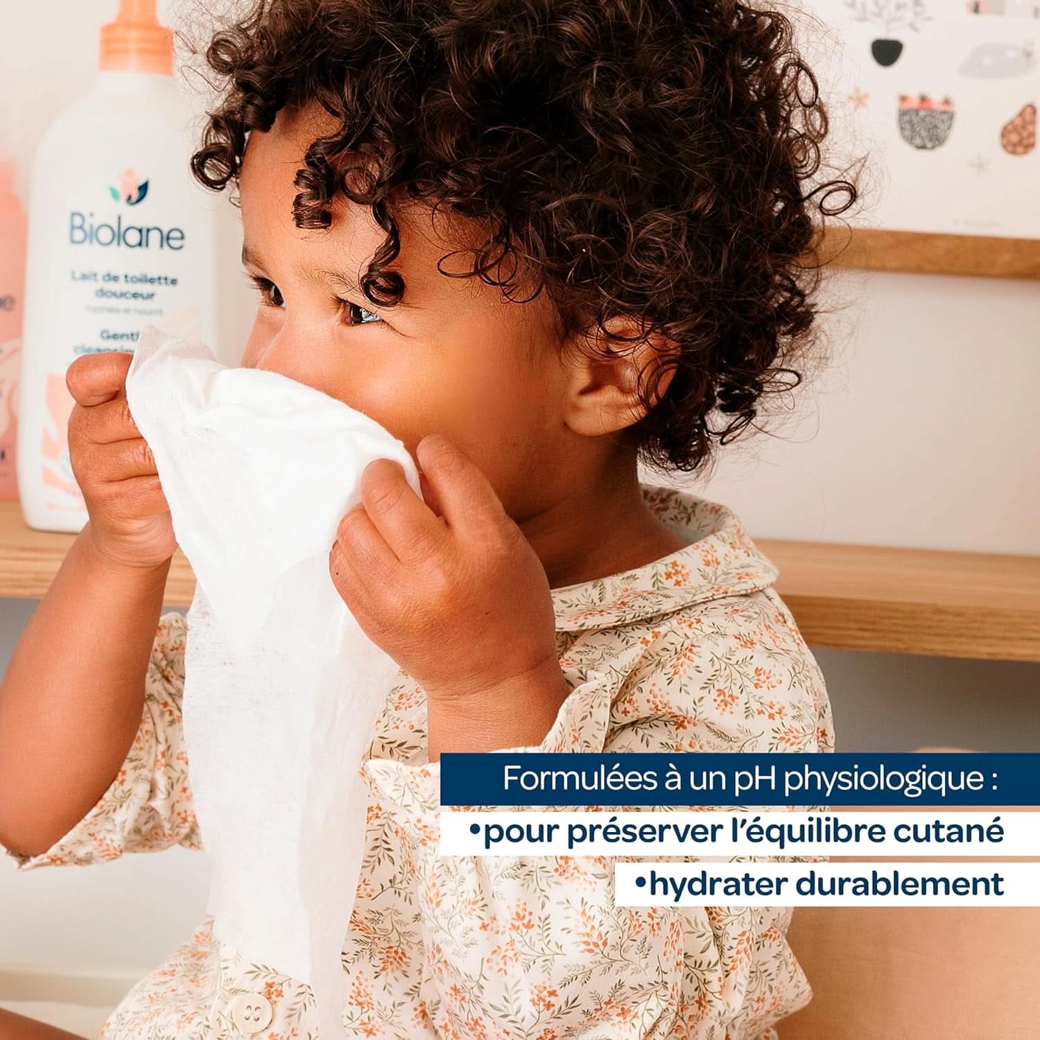 BIOLANE - Baby wipes for face and hands - Hypoallergenic - For sensitive skin Baby Wet Wipes Naty Shop