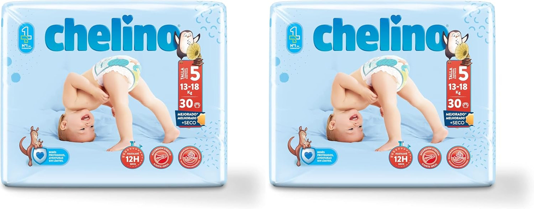 Diapers Indas Fashion & Love, Junior T 5 for 13-18 kg, (30 pieces)