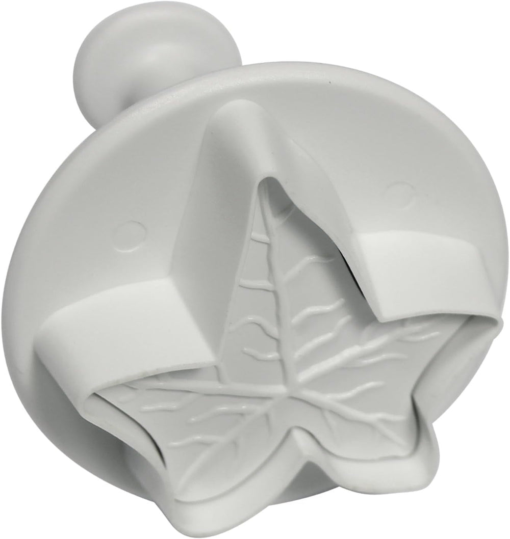 IL540 Cutter de embosare cu motiv de iederă, format mic, mediu și mare, plastic, alb, 3 x 3 x 4 cm